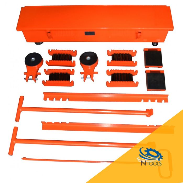 Patins Rolos de Transporte Tanquetas Movimentação Pesada 30 TON