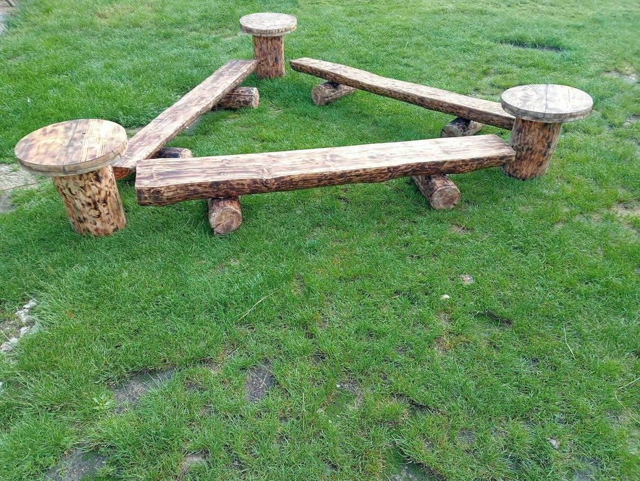 Zestaw ogniskowy , ławka +stoliki