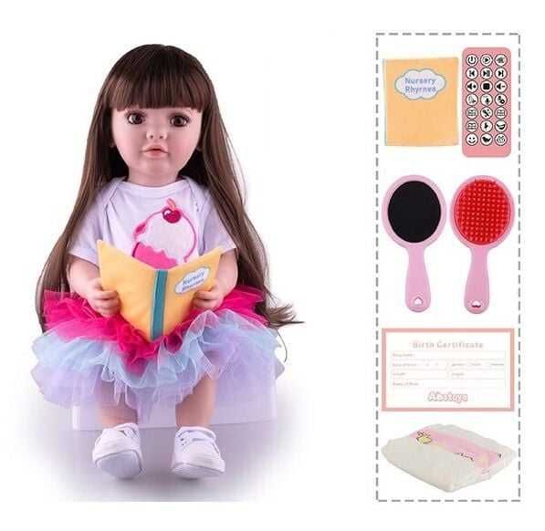Інтерактивна лялька,кукла , 55 см, пульт, аксесуари, рухає кінцівками