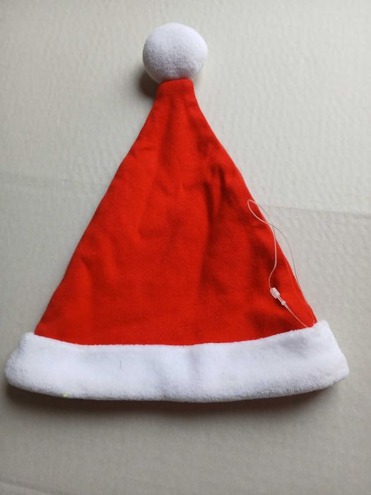 Капелюх Санти ковпак новорічний різдвяний гном 0-3 міс