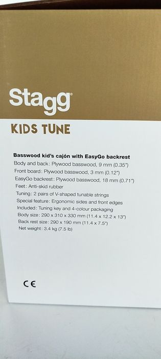 Cajón Infantil Stagg (Com Encosto Ergonómico) – Novo na caixa!
