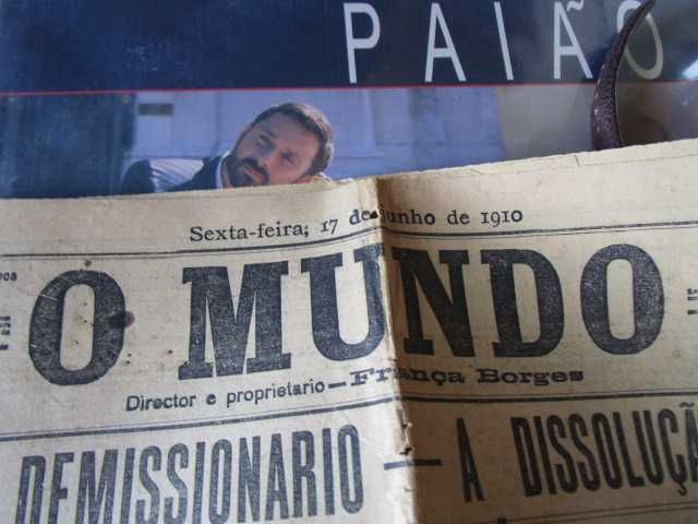 Muito raro jornal Mundo 17 de junho de 1910 Affonso Costa Zé Povinho