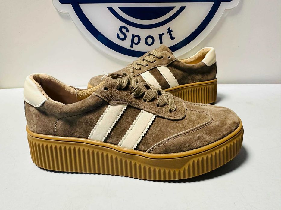 Filippo sneakersy damskie skórzane beżowe 37 - 41  DP6776