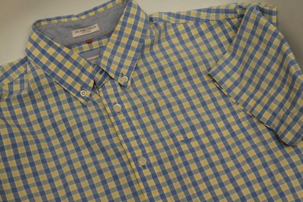 Dockers from Levis рр M рубашка из хлопка 60s pima poplin fitted