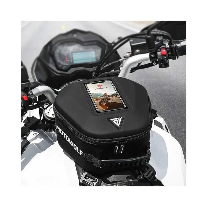 Bolsa de depósito magnética para moto - Multifuncional e impermeável