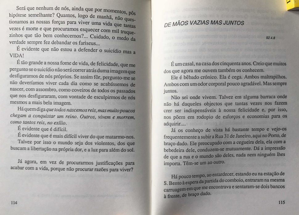 Livro c/ orações da manhã na Rádio Renascença (anos 90)