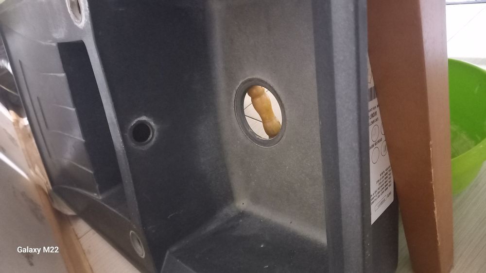 Piękny zlewozmywak  granitowy 89 cm