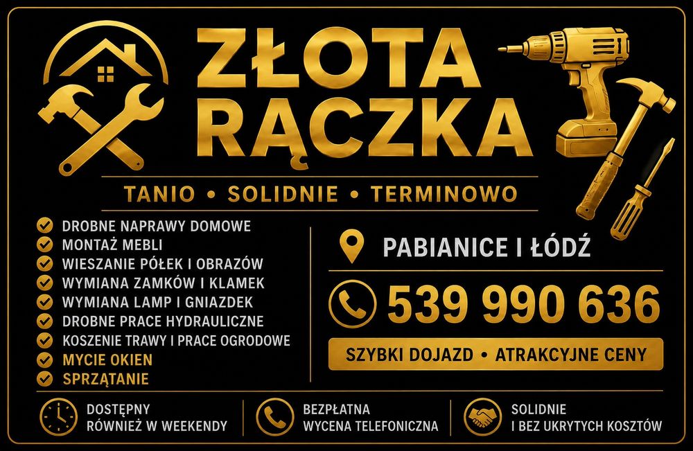 Złota Rączka, Pabianice i łódź