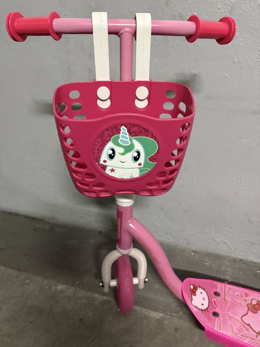 Trotinete criança com cesto Hello Kitty