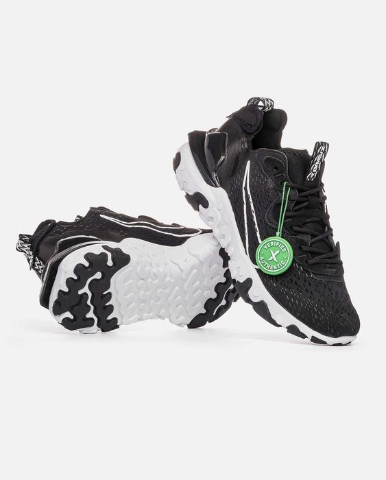 Мужские кроссовки Nike React Vision Black-White Premium. 40-45