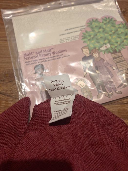 Kominiarka Manymonths, rozmiar Innovator 5-7lat, 110-122 dark cerise