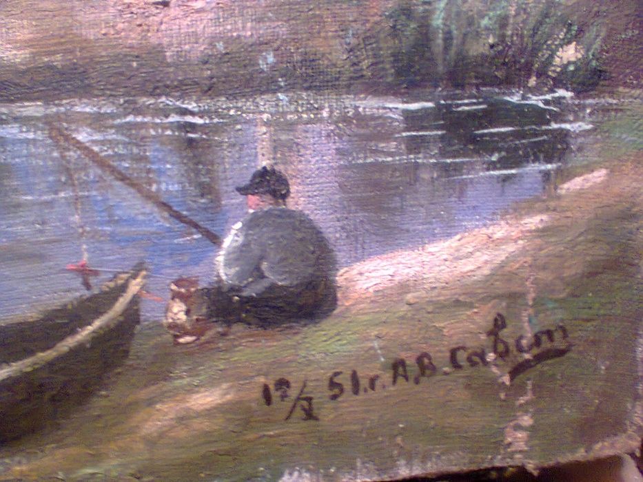 картина маслом 50 года и есть картина не знаю какая техника см,фото