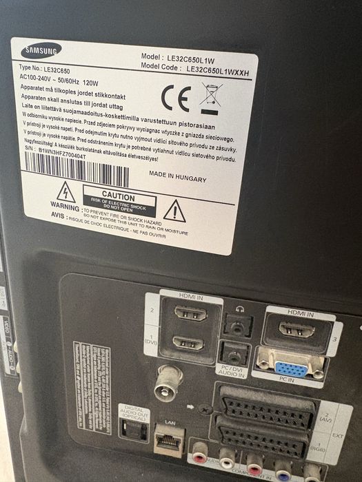 Samsung LE32C650L1W 32”