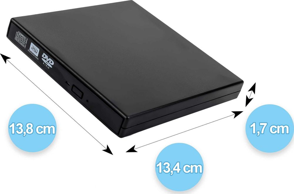 Reagle NAPĘD CD-R/DVD-ROM/RW SLIM zewnetrzny usb nagrywarka