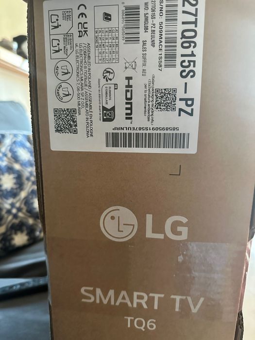 LG Smart TV 27” - novo na caixa