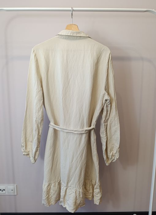 Damska sukienka letnia długa Costes len i wiskoza r.XXL elegancka