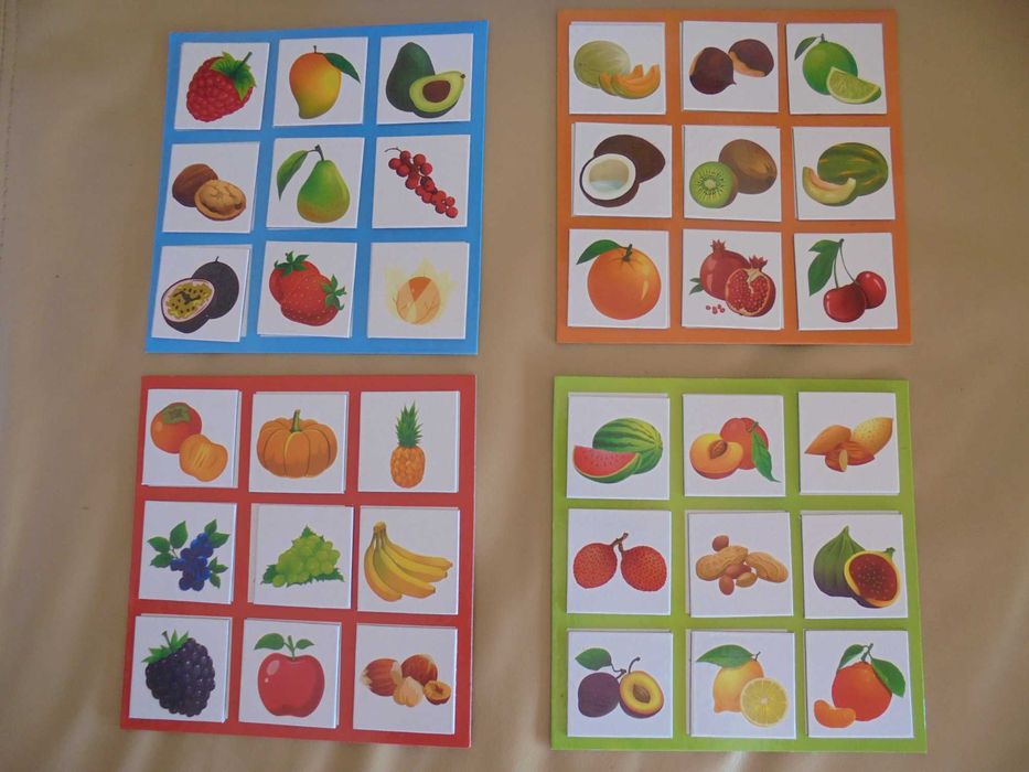 Jogo 3 em 1 Loto dos Frutos lindo