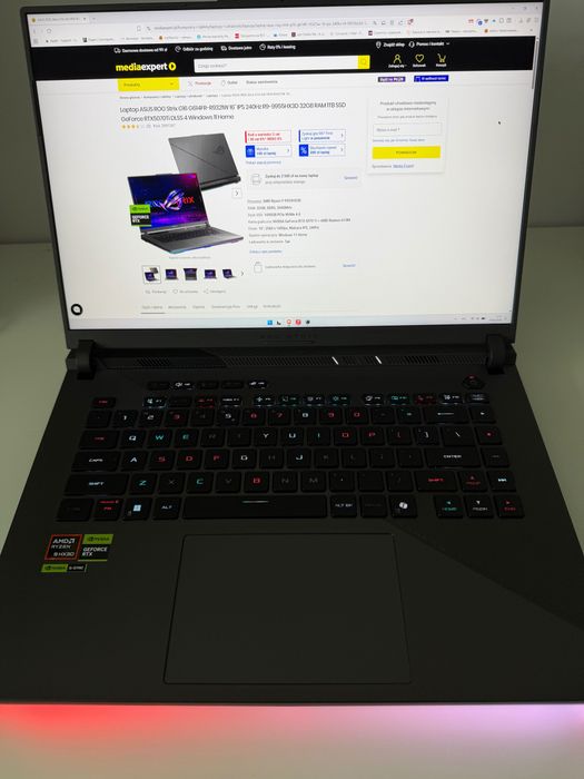 ASUS ROG Strix G16 | R9 9955HX3D | RTX 5070 Ti 12GB | 32GB | 1TB SSD
