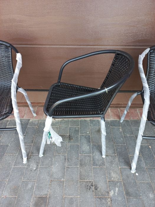 Krzesła / fotele poli rattanowe ogrodowe tarasowe na balkon