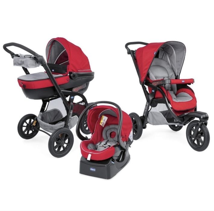 Chicco Trio Activ3 2 в 1 — люлька + прогулянковий блок
