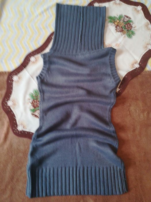 Szara Sukienko-tunika rozm. S/M ciepła.