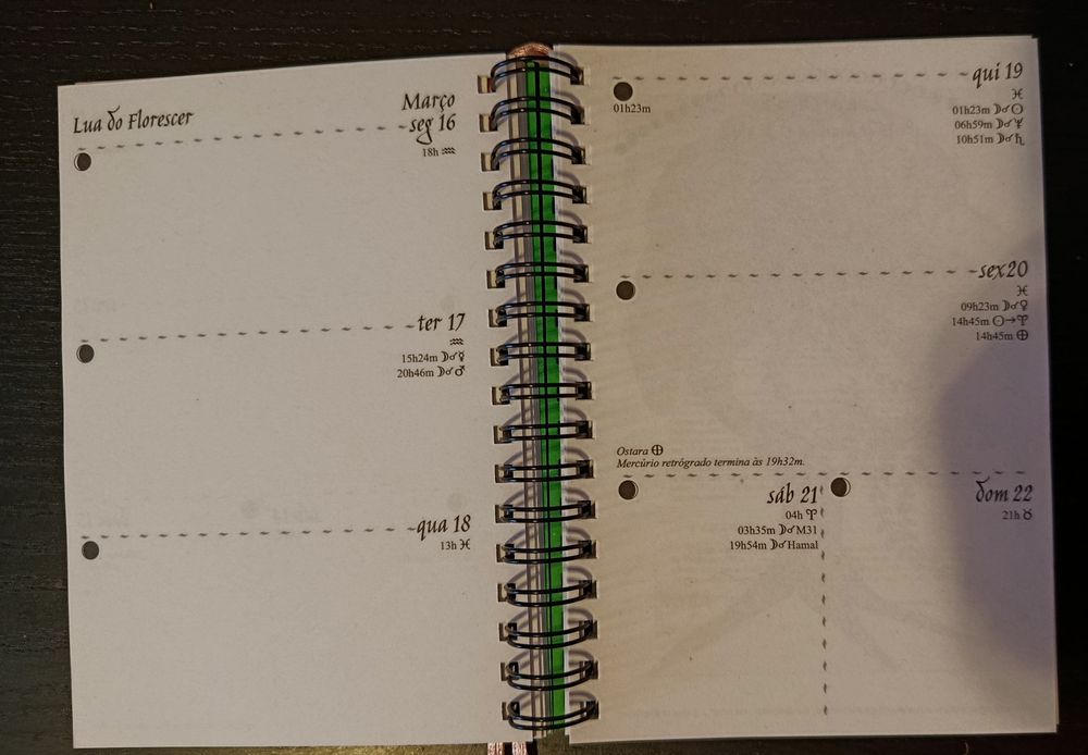 AGENDA LUNAR - última edição!