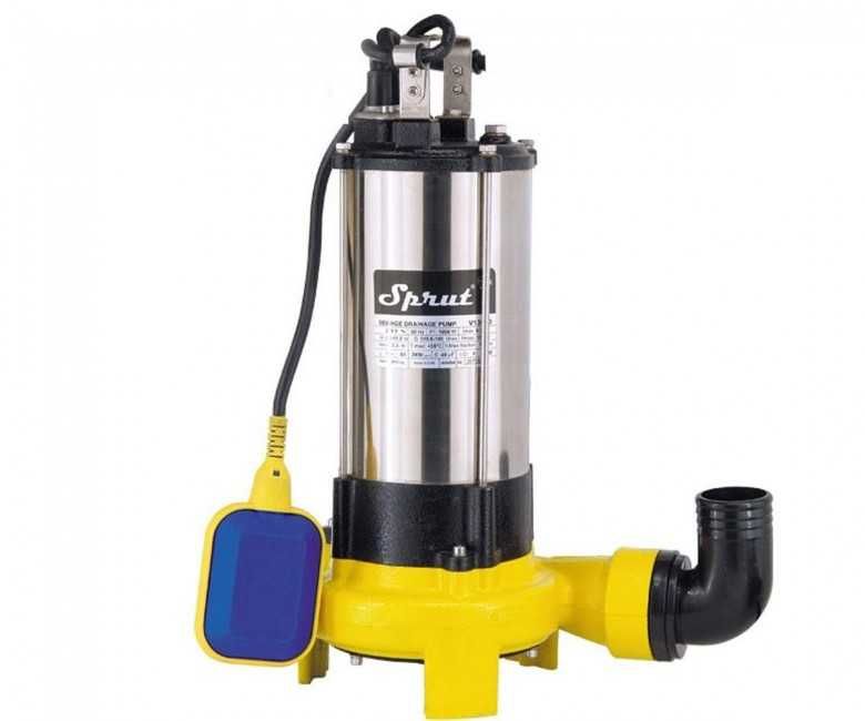 Дренажно-фекальний насос NPO 1550 Вт 21500л/год подрібнювач і поплавок