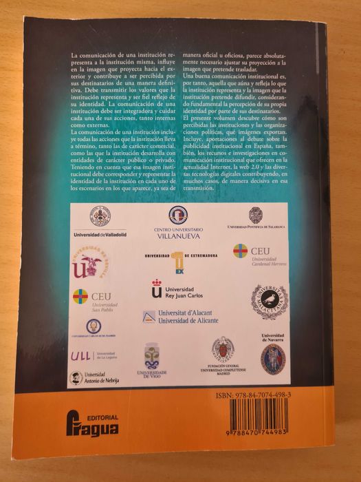 Livro "Comunicación Institucional y Política" de Palma Peña Jinénez