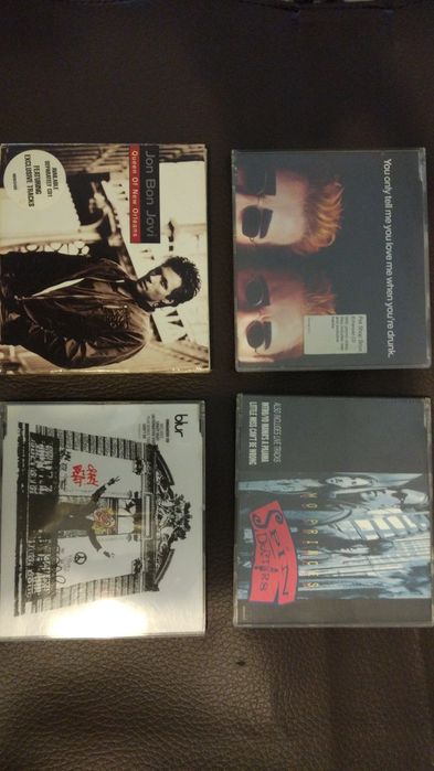 4 CD Singles: Pet Shop Boys, Spin Doctors, Jon Bon Jovi, Blur