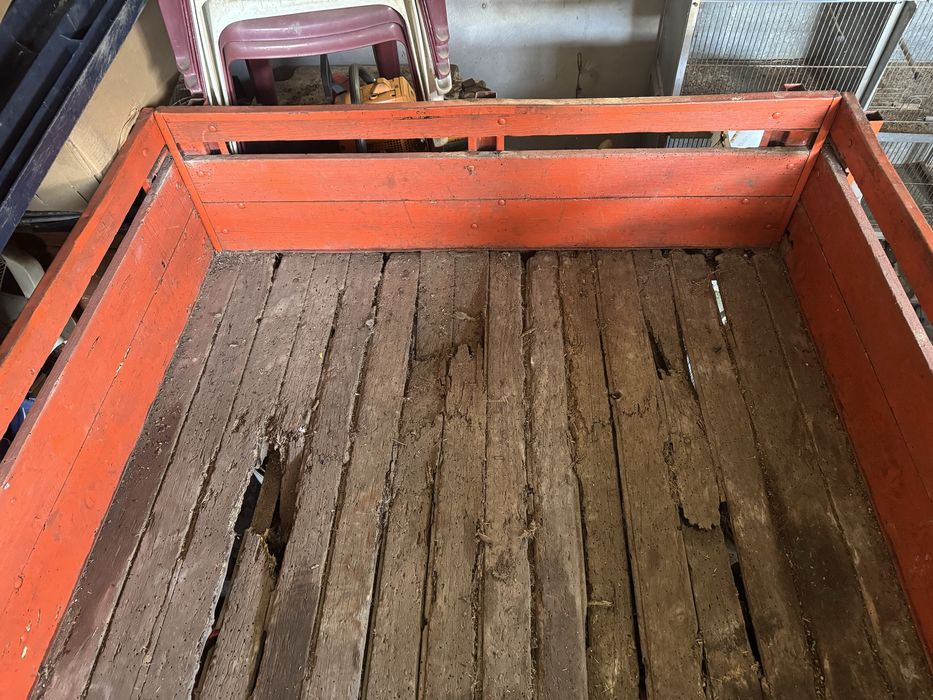 traseira de um reboque agrícola