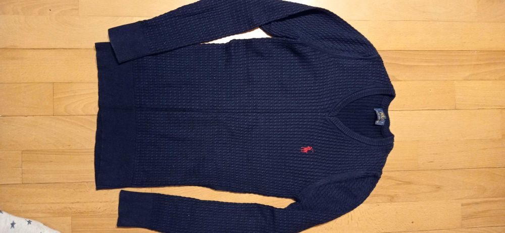 Sweter granatowy chłopięcy r 152