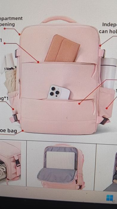 Mochila com vários compartimentos