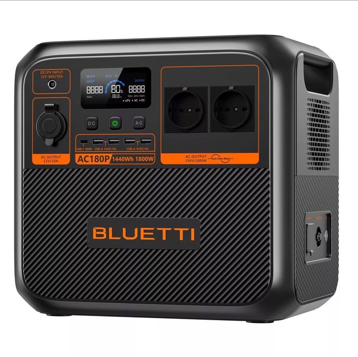 Зарядна станція Bluetti AC180P, 1440Wh, 1800W