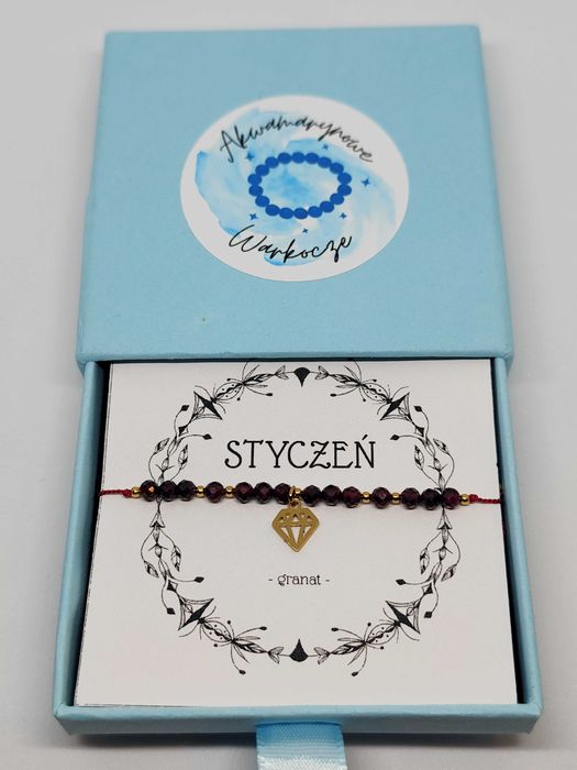 Bransoletka urodzinowa "Styczeń" Maxi