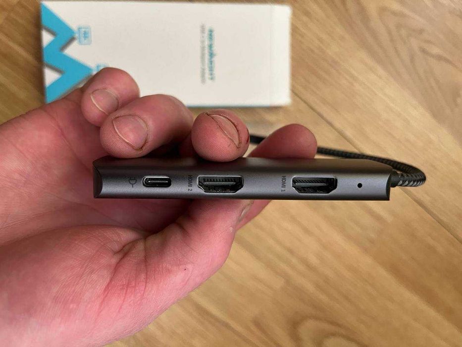 USB-C HUB Newmight 2×HDMI 4K | PD 100W | Для MacBook / Ноутбука | Dual Monitor