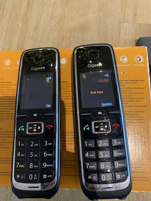 Baza + 2x Telefon stacjonarny bezprzewodowy Gigaset 530 IP internetowy