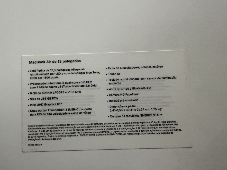 Vendo MacBook Air 2019