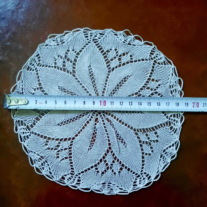 Conjunto de guardanapos em crochet feitos à mão