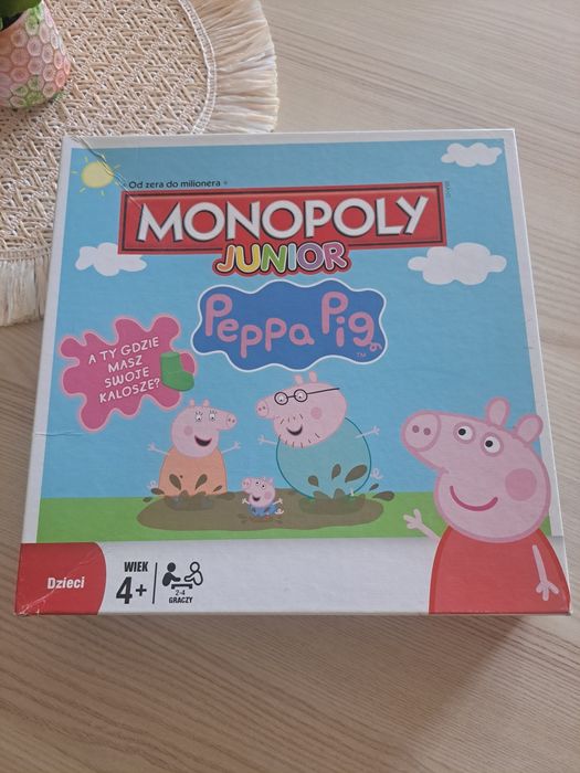 Gra planszowa 4+ monopoly junior Peppa pig