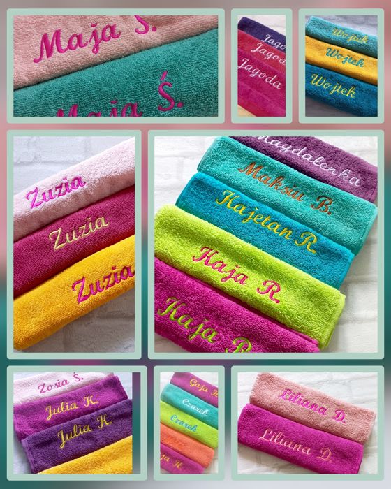 Ręcznik do przedszkola z imieniem