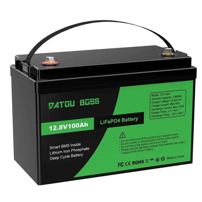 Акумулятор DATOUBOSS 12V 100Ah LiFePO4 с BMS 100A