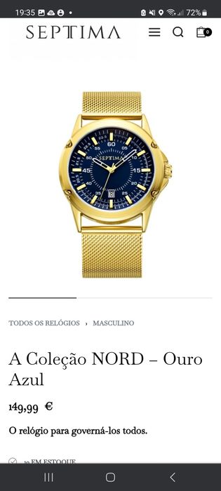 Relógio Séptima  Homem