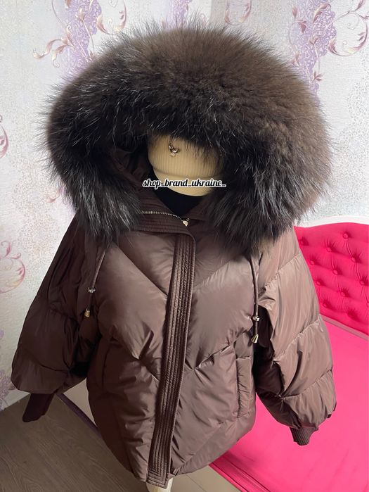 Пуховик з натуральним хутром