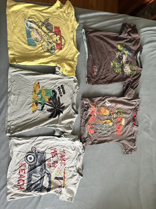 T-shirt koszulka bluzka chłopięca 122 zestaw 5 sztuk marvel