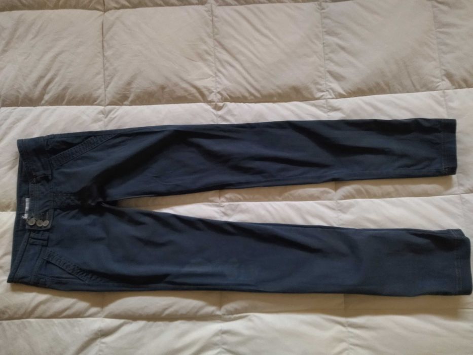 #SKINNY  calças  azul cobalto