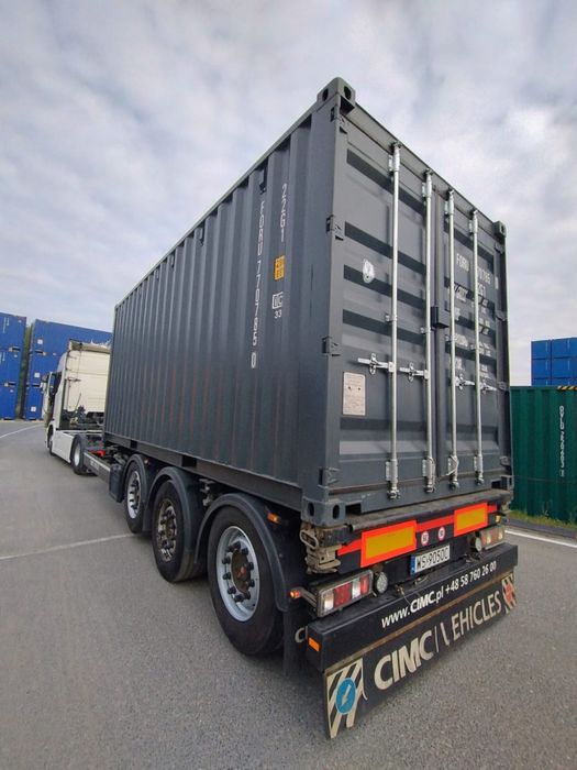 Kontener morski 20 6m Antarcyt RAL 7016 szary Easy open
