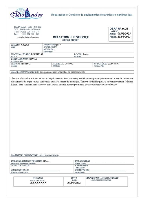 Sonda Furuno FCV-600L