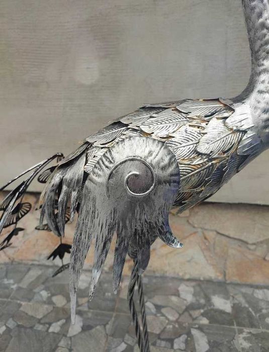 Metalowy paw,ozdoba do ogrodu,na balkon,vintage