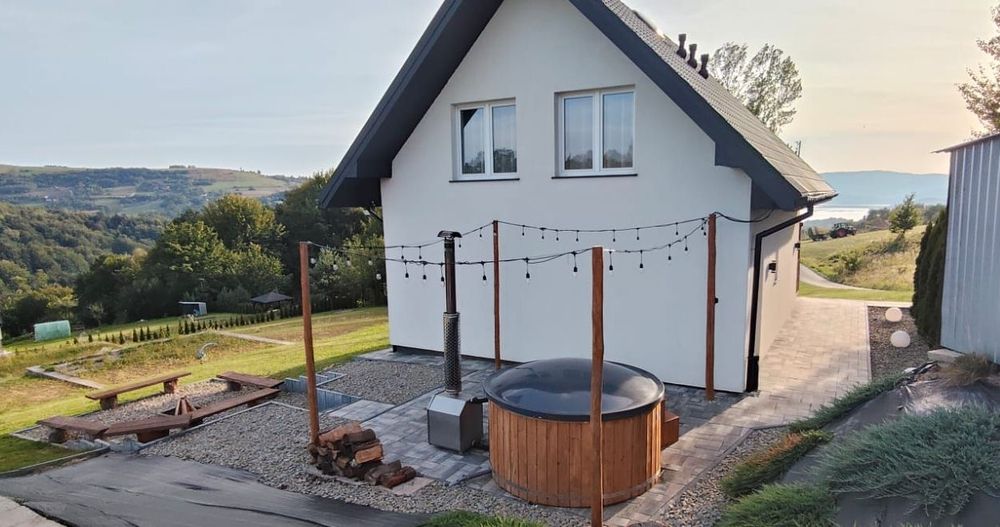 Górzysta Dolina – Duży Domek 12 osób z BALIĄ GRATIS! Widok na Jezioro