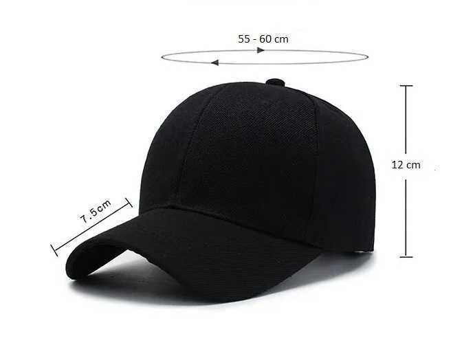 Czapka Baseballowa Sportowa z Prostym Daszkiem